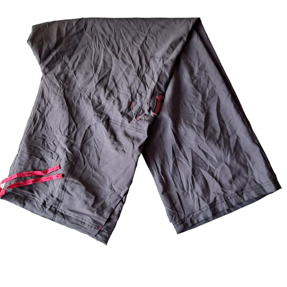 Carhatt Mens Gray Pink Elastic Waist Pull On Cargo RIP STEP SCRUB Pants Size3XL